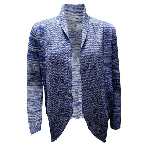 Gradient Knit Long Sleeve Cardigan Sweater - Picture 6 of 9